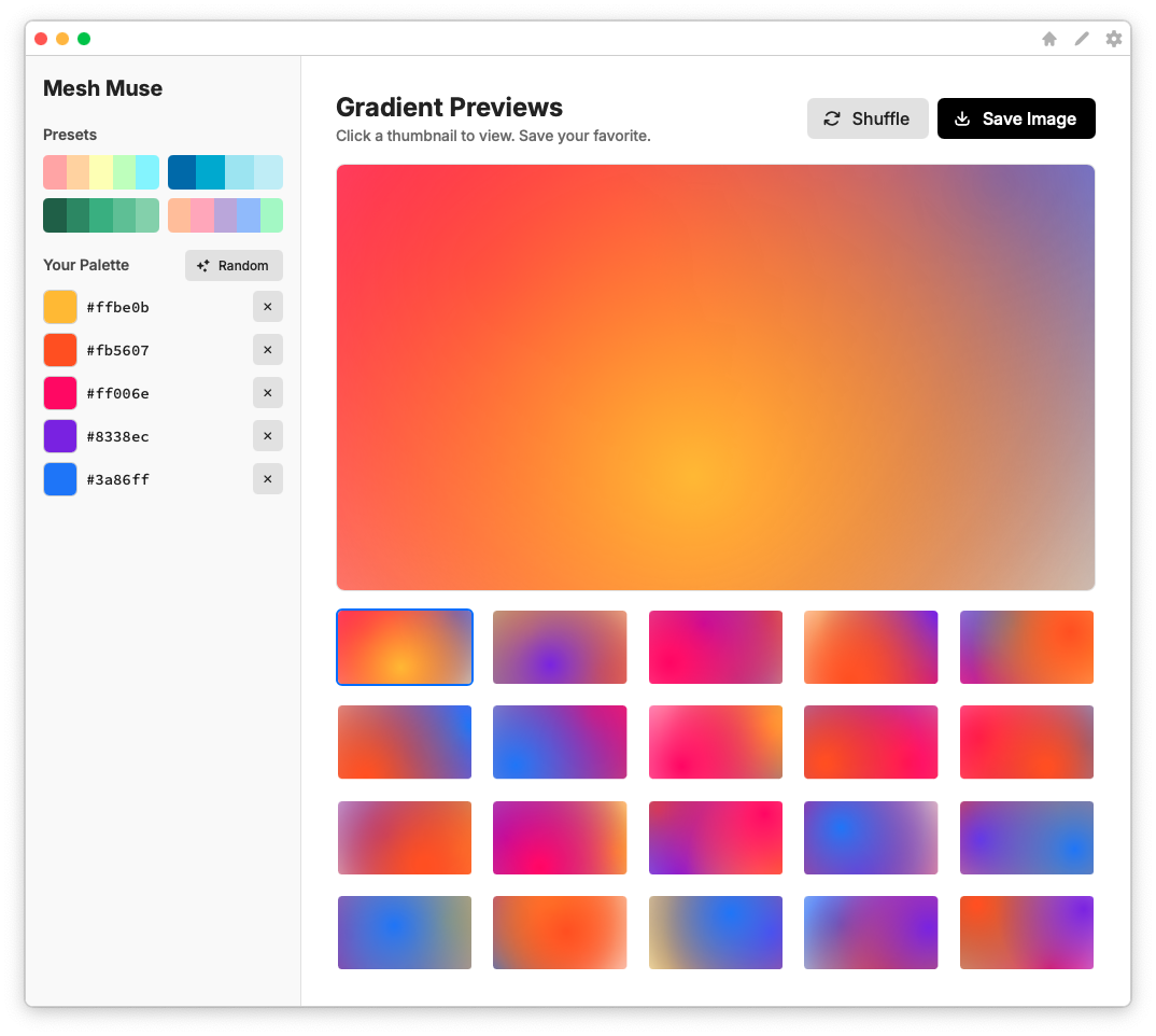 Mesh Muse screenshot 1